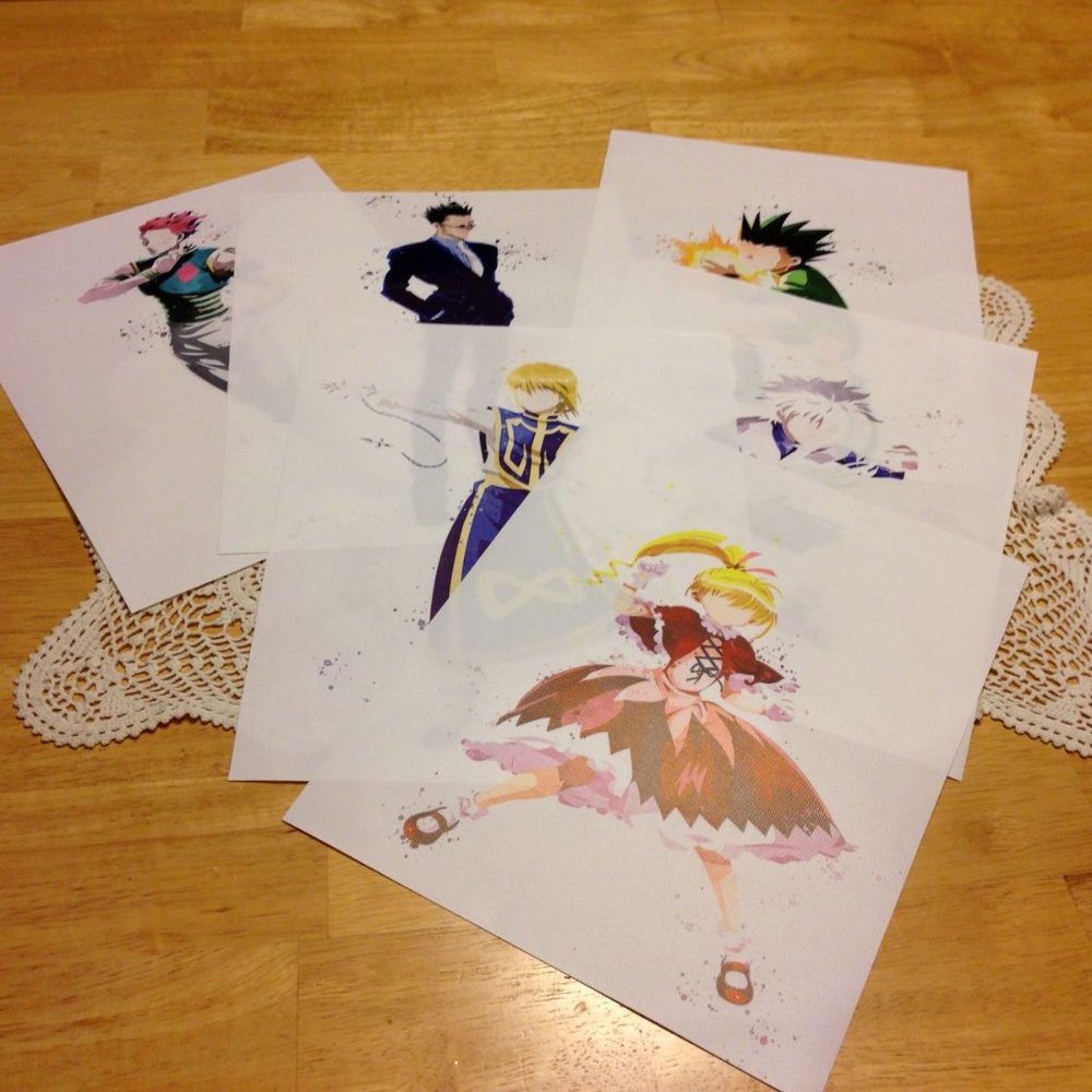 Manga / Anime Art Prints on flexible canvas-look fabric